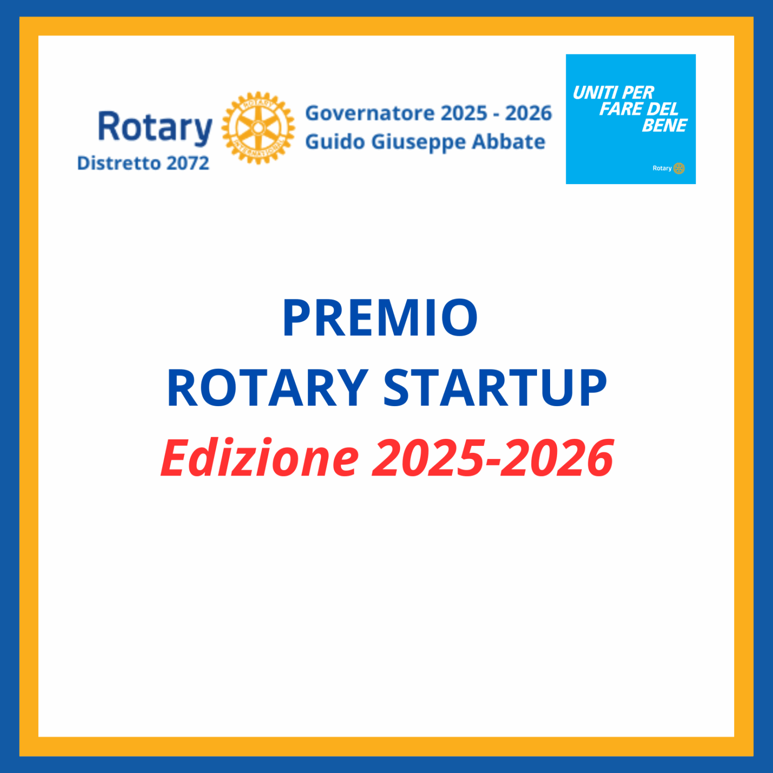 Premio Rotary Startup - Edizione 2025 - 2026